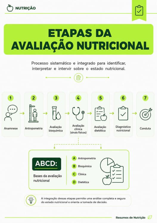 Prévia — página ilustrada dos Resumos de Nutrição